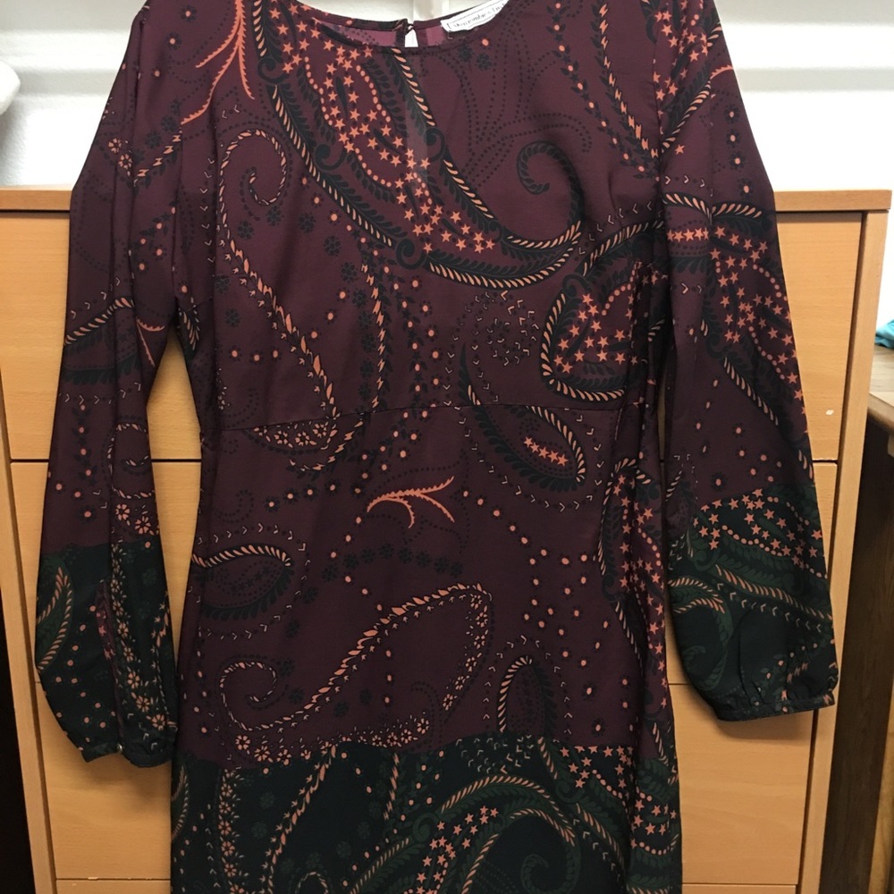 Above the knee long sleeve dress